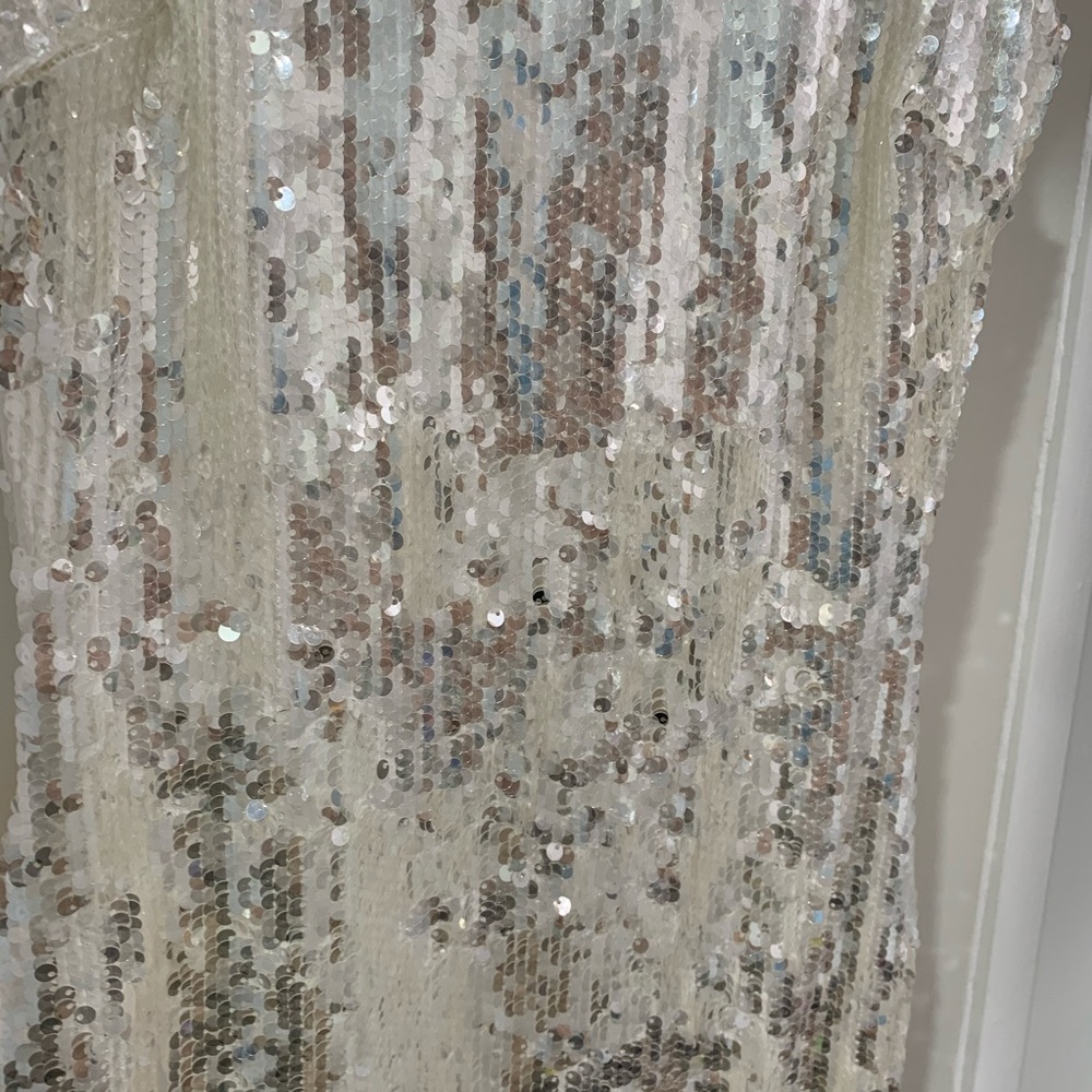 Dress the Population-Tabitha Wht Sequin Mini Dress - Picture 3 of 7